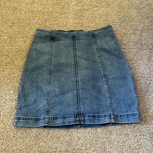 Free People Jean skirt